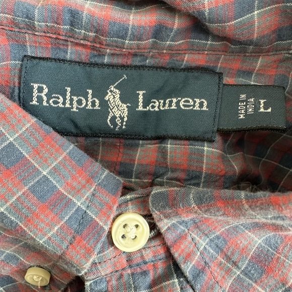 ralph lauren button down shirt mens size large - Picture 7 of 7